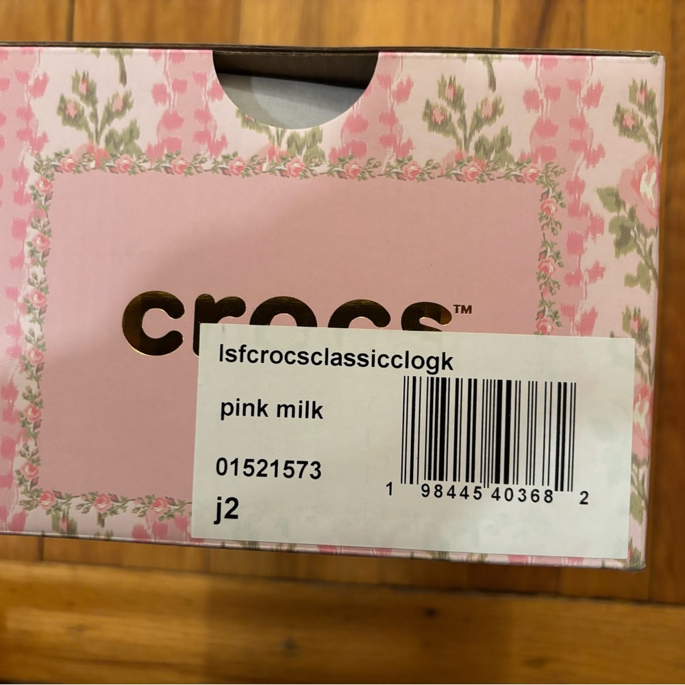 Kids' LoveShackFancy x Crocs Pink Floral Clog Shoes with Charms - Picture 8 of 8